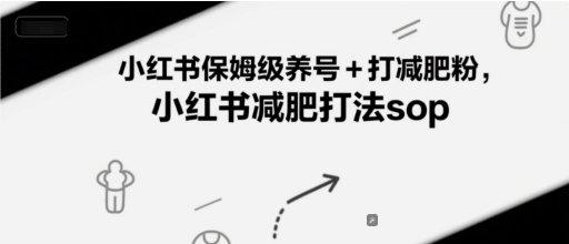 小红书保姆级养号+打减肥粉，小红书减肥打法sop-零云博客