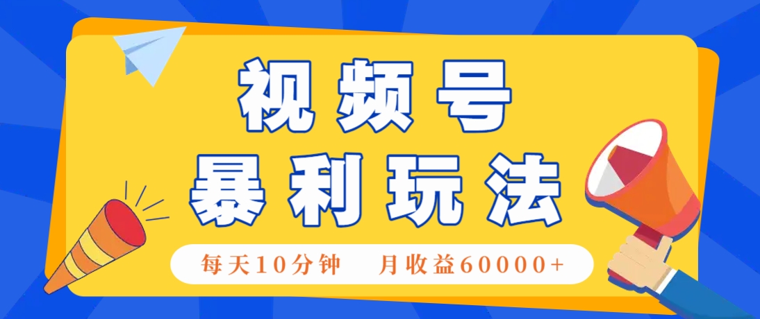 视频号AI赚钱法，每天只需10分钟，月入6万+！（超详细拆解）-零云博客