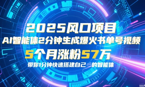 AI智能体2分钟一键生成爆火书单号原创视频，5个月涨粉57w，带你零代码1分钟搭建智能体-零云博客