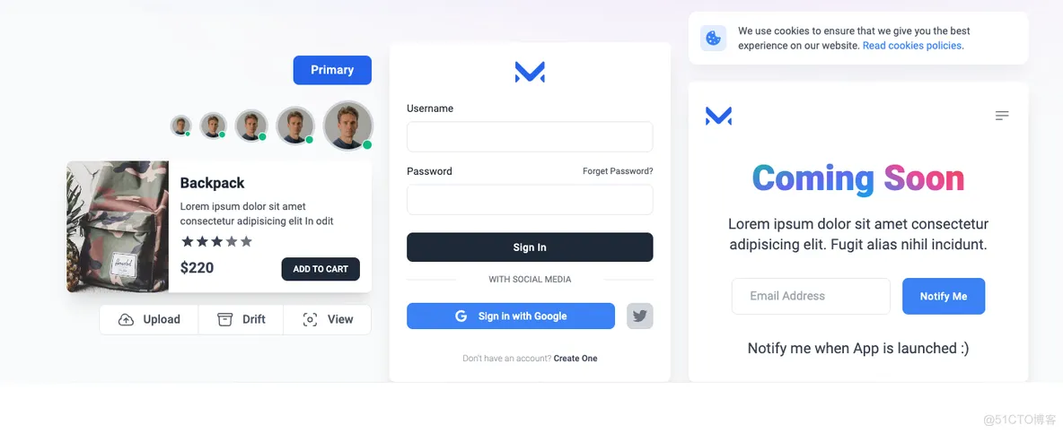 Meraki UI(基于Tailwind CSS构建的开源前端组件库)-零云博客