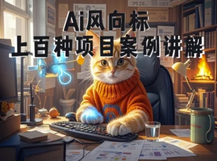 Ai风向标-附100种项目案例玩法-0基础小白到大神ai视频商业应用教学-零云博客
