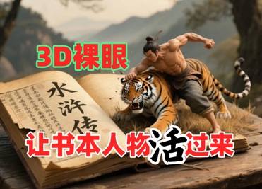 书本人物裸眼3D视频，新的玩法，流量超猛，保姆级教程-零云博客