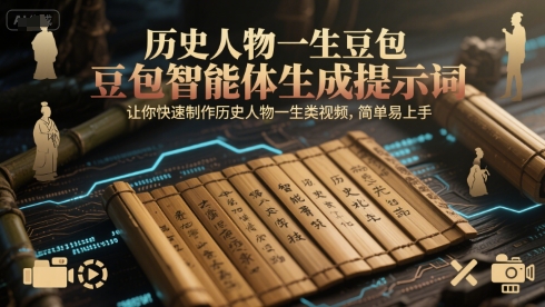 历史人物一生豆包智能体生成提示词，让你快速制作历史人物一生类视频，简单易上手-零云博客